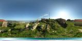 Fortezza di Luceri (ruderi) e Chiesa di Santa Lucia - foto panoramica a 360 gradi